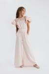 tüdrukute jumpsuit, pidulik jumpsuit, elegantne tüdrukute rõivas, roosa jumpsuit tüdrukutele, tüdrukute pidulik riietus, mugav jumpsuit tüdrukutele, Beatrice jumpsuit