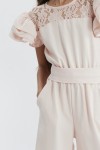tüdrukute jumpsuit, pidulik jumpsuit, elegantne tüdrukute rõivas, roosa jumpsuit tüdrukutele, tüdrukute pidulik riietus, mugav jumpsuit tüdrukutele, Beatrice jumpsuit