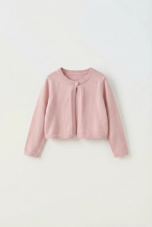 Pidulik tüdrukute bolerojakk Malena roosa, roosa bolerojakk tüdrukule, pidulik laste mood, suurused 92-164 cm, ZOYA Fashion Eesti