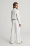 Pidulik tüdrukute komplekt Emi valge, kompletne styling, pidulik pidulik komplekt koos aksessuaaridega