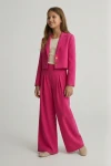 Pidulik tüdrukute komplekt Emi fuksia, fuksia pidulik komplekt tüdrukule, pidulik laste mood, suurused 140-164 cm, ZOYA Fashion Eesti